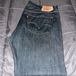 Levi's Men's Dark Blue Straight Jeans